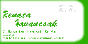 renata havancsak business card