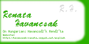 renata havancsak business card